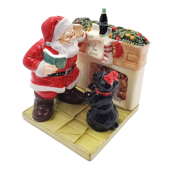 Vintage “Coca-Cola” Ceramic “Holiday Portraits” Salt & Pepper Shakers–NEW w/Flaw - Picture 2 of 9